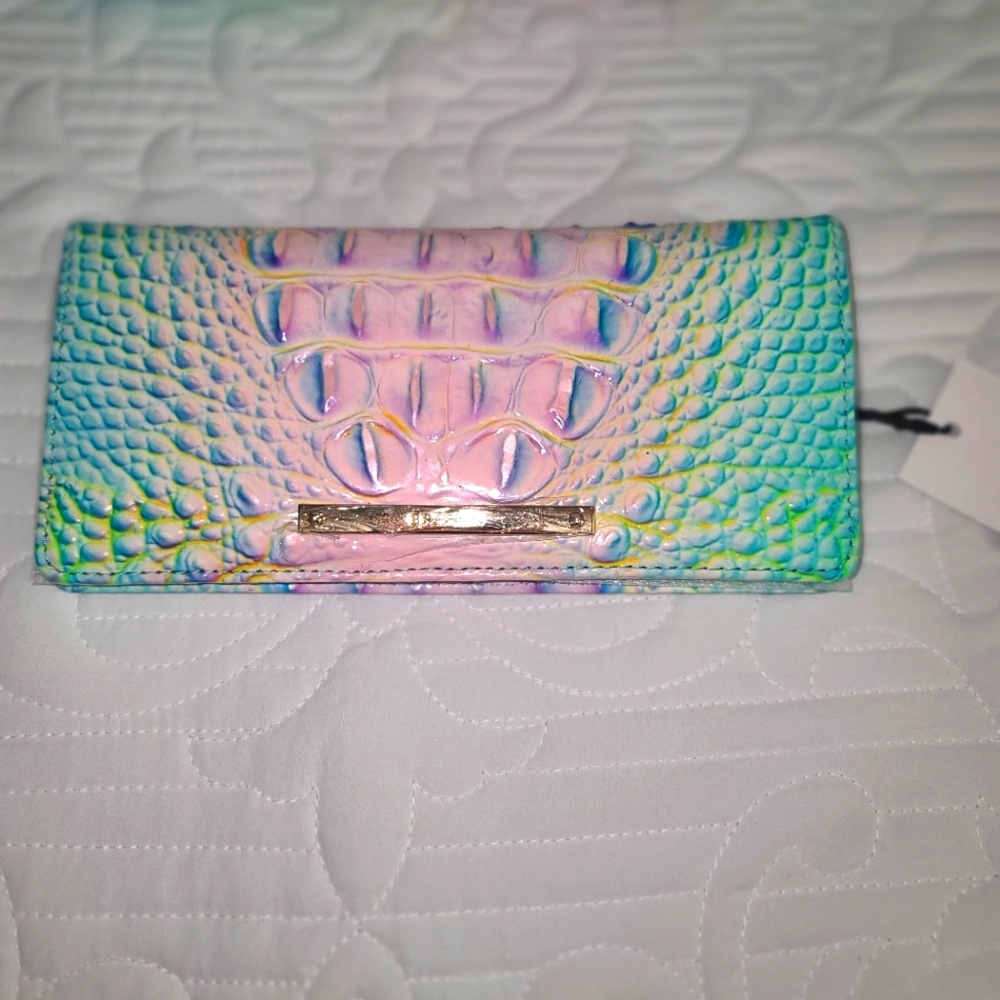 NWT Brahmin ady wallet cotton candy